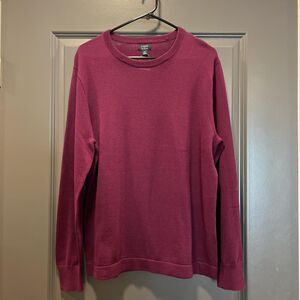 JCrew men's purple cotton sweater Size M NWT